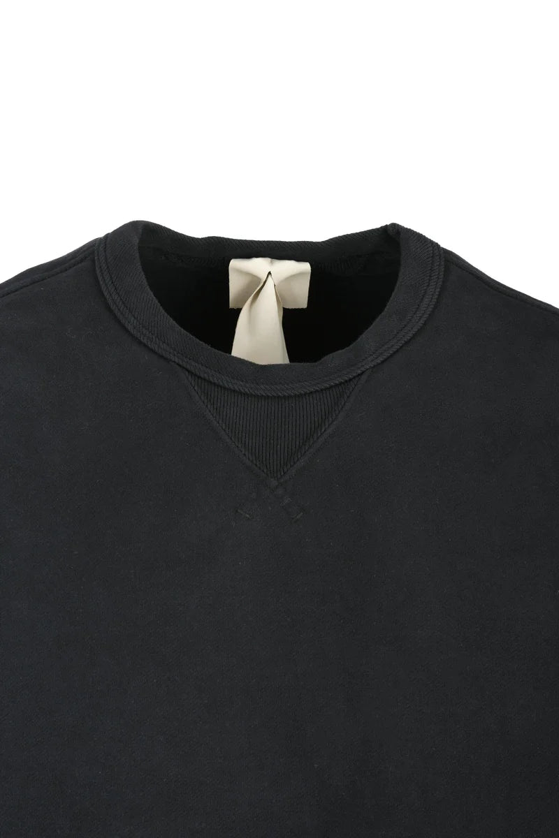Crew Neck Sweatshirt - Black