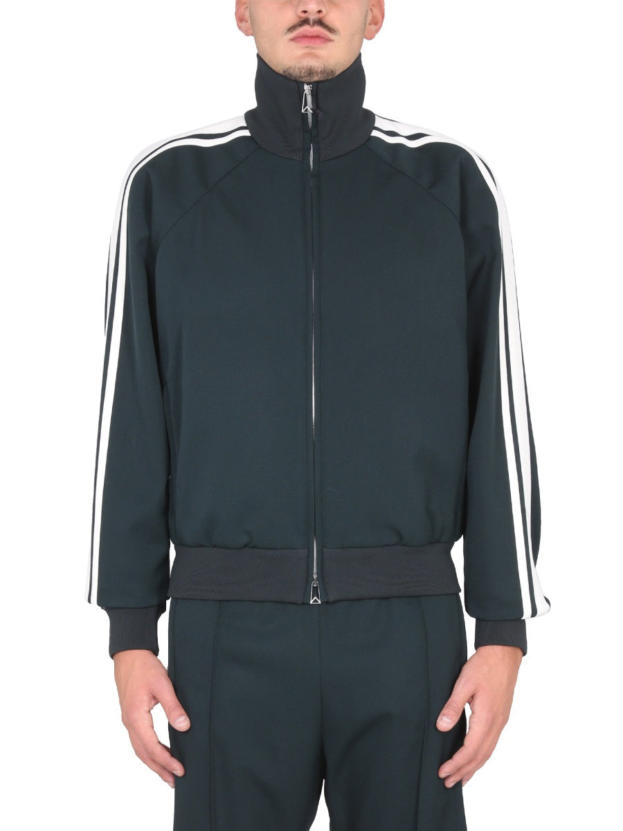 High Neck Wool-Elastane Blend Suit Jacket