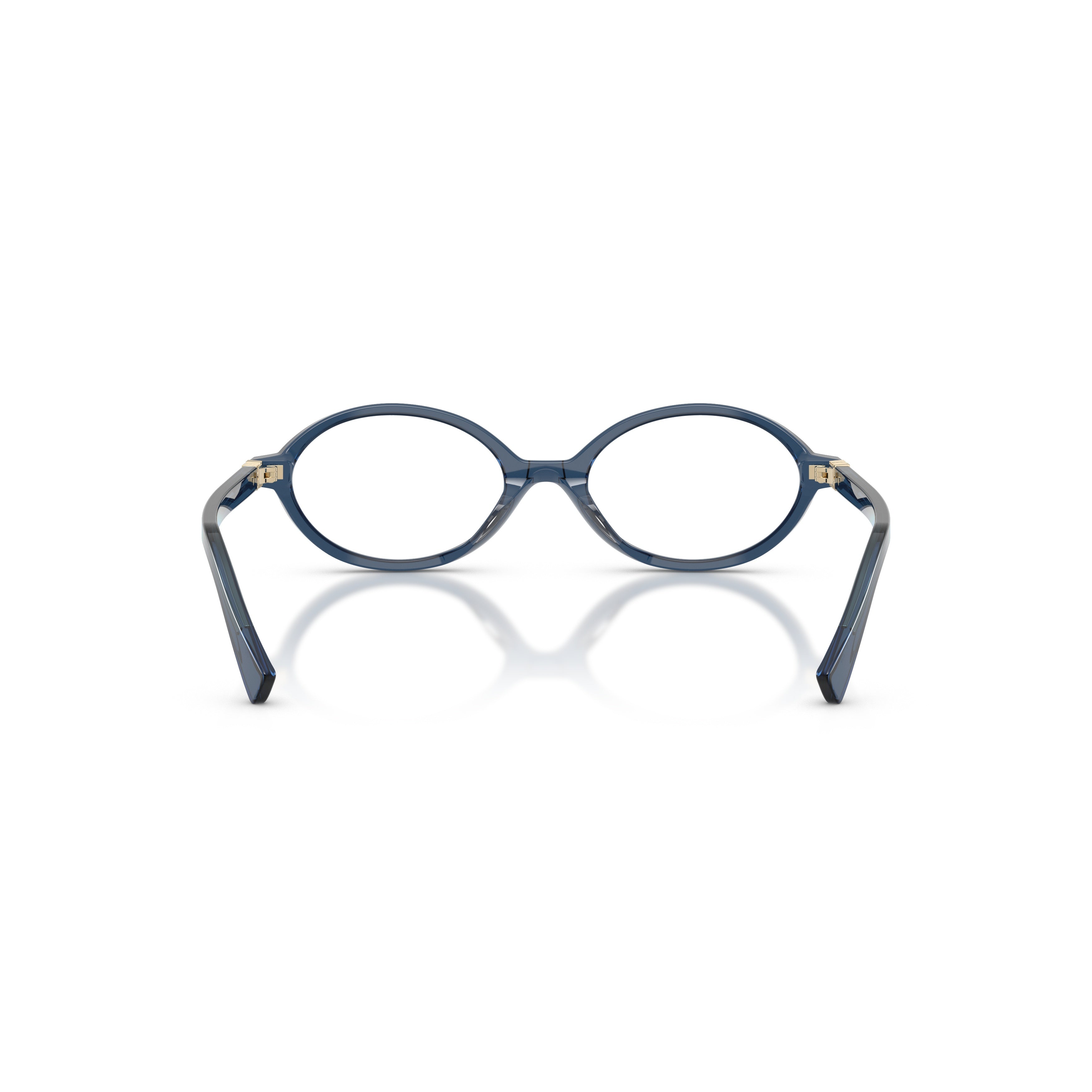 0mu 01xv Translucent Acetate Oval Frame Eyeglasses