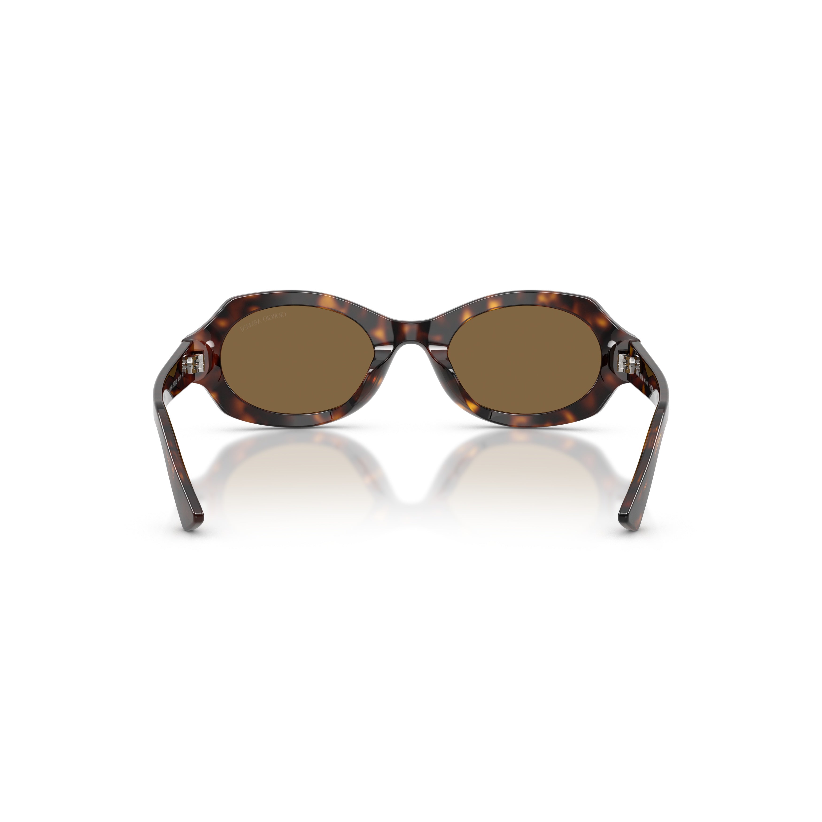 0ar8245hu Tortoiseshell Oval Frame Sunglasses with Logo Detail