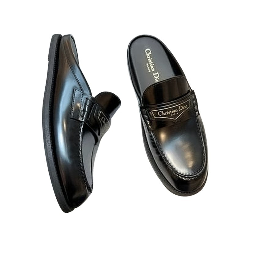 Sleek Slip-On Loafers with Subtle Logo Plaque