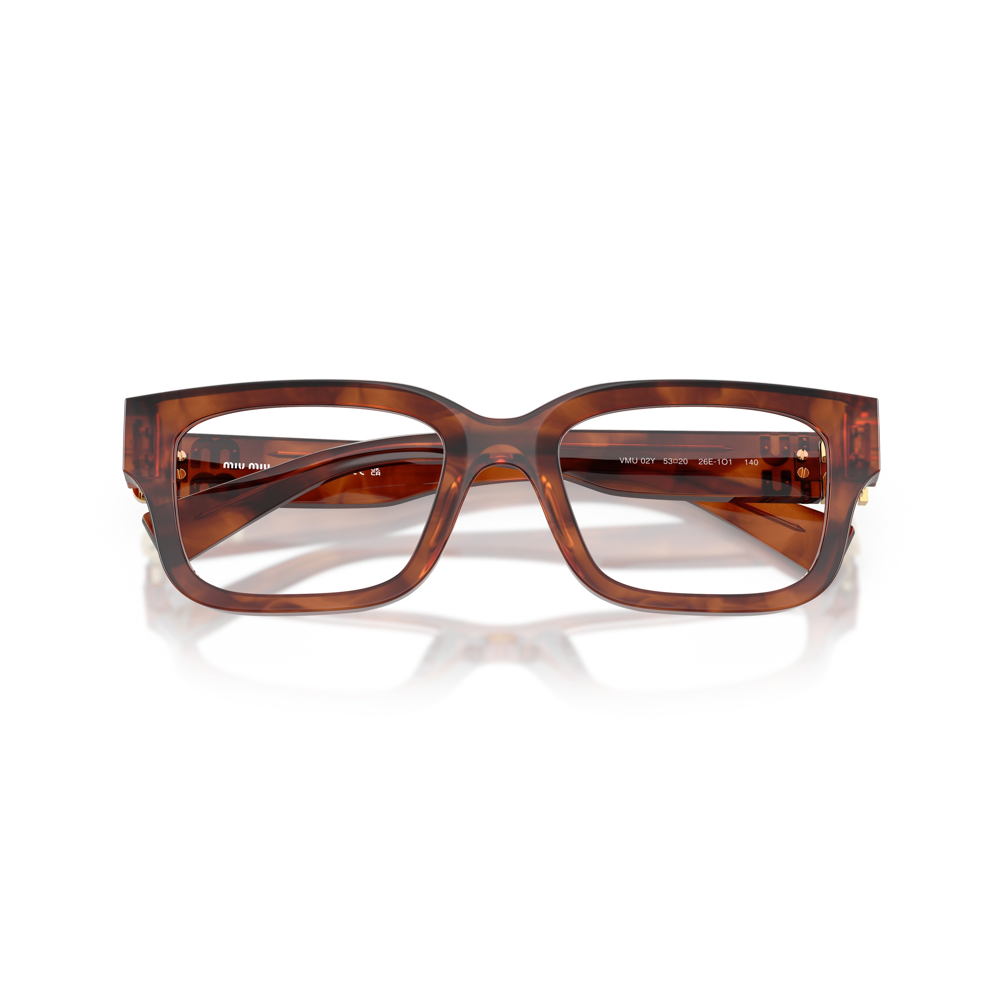 0mu 02yv Rectangular Tortoiseshell Acetate Sunglasses