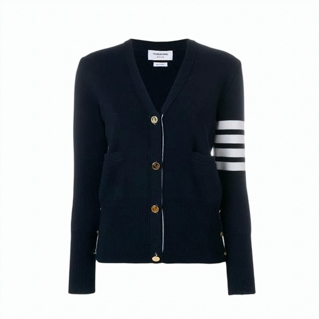 V-Neck Cardigan in Fine Merino Wool