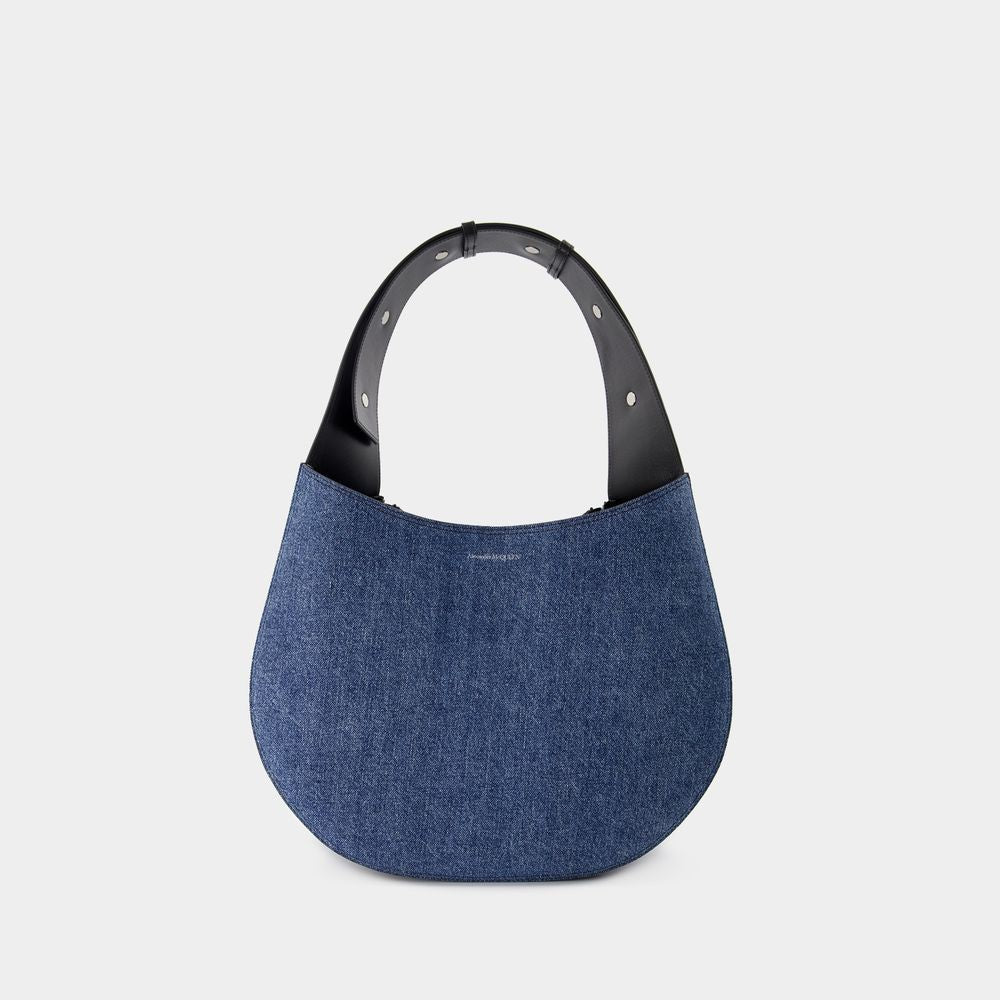 The Skull Hobo Bag - Denim - Blue