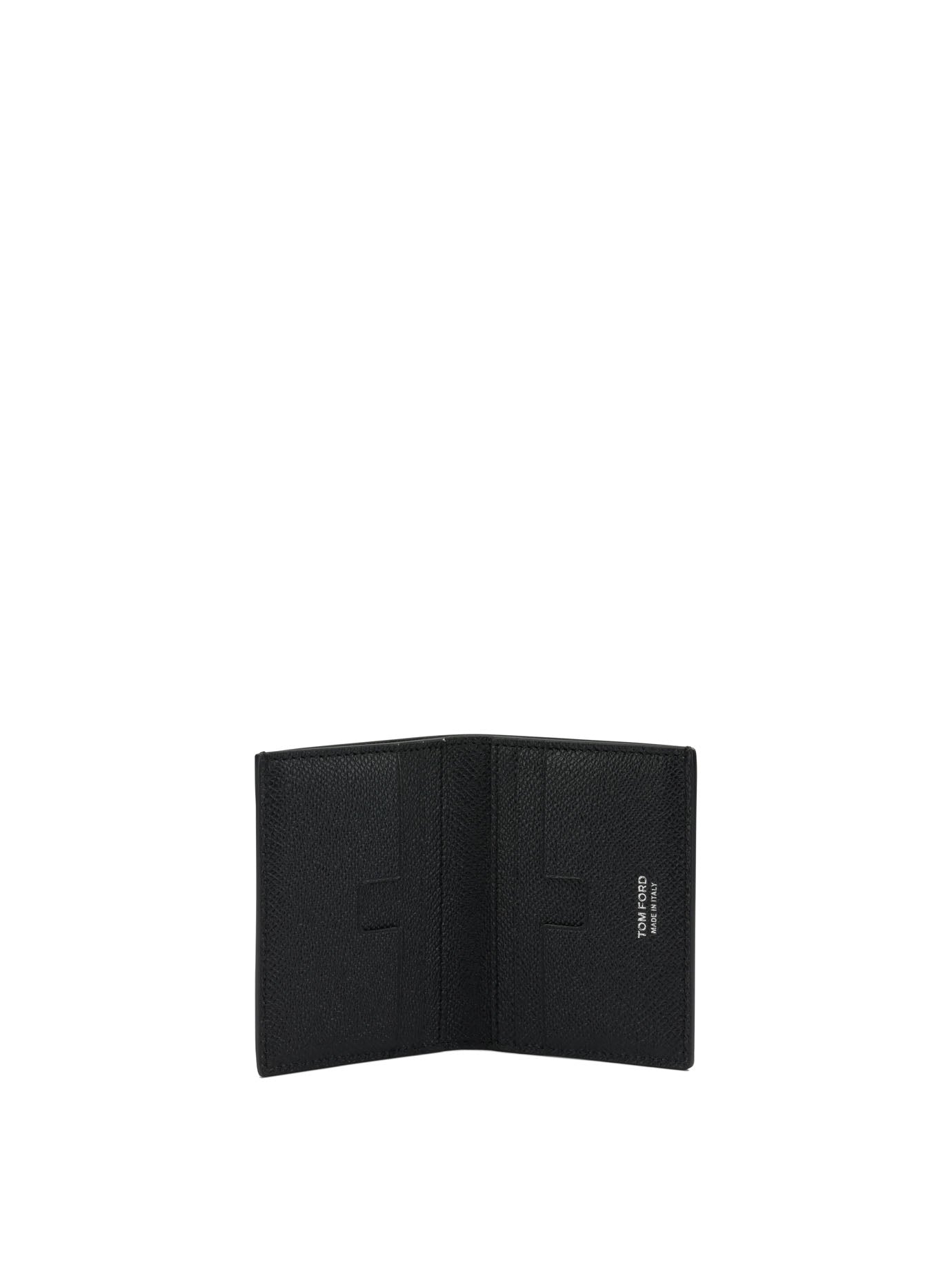 Small Grain Leather Folding Card Holder