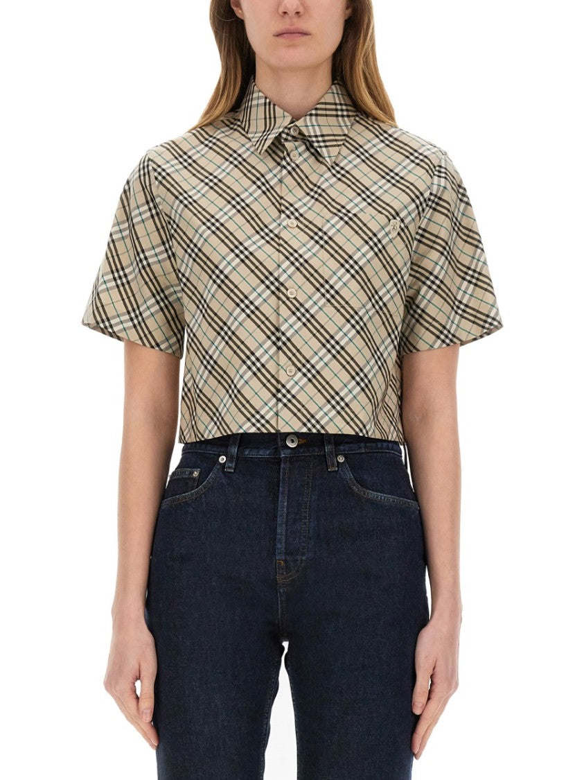 Classic Plaid Cropped Shirt