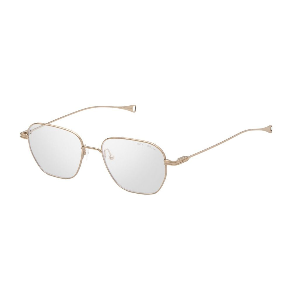 Lsa 123 Gold Titanium Square Frame Eyewear