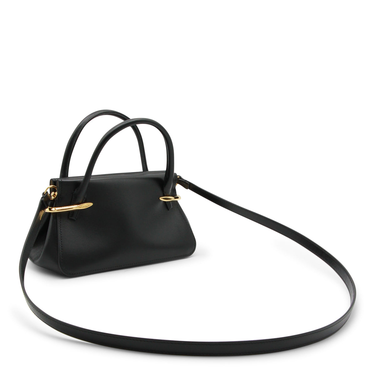 Pinch Mini Top Handle Bag with Gold-tone Hardware