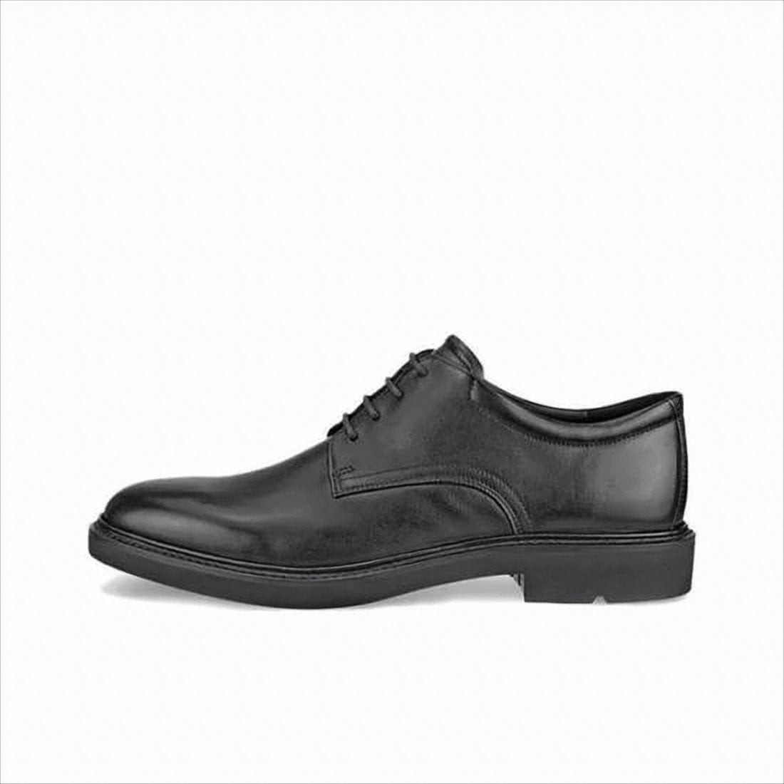 Black Leather Lace-Up Dress Shoes