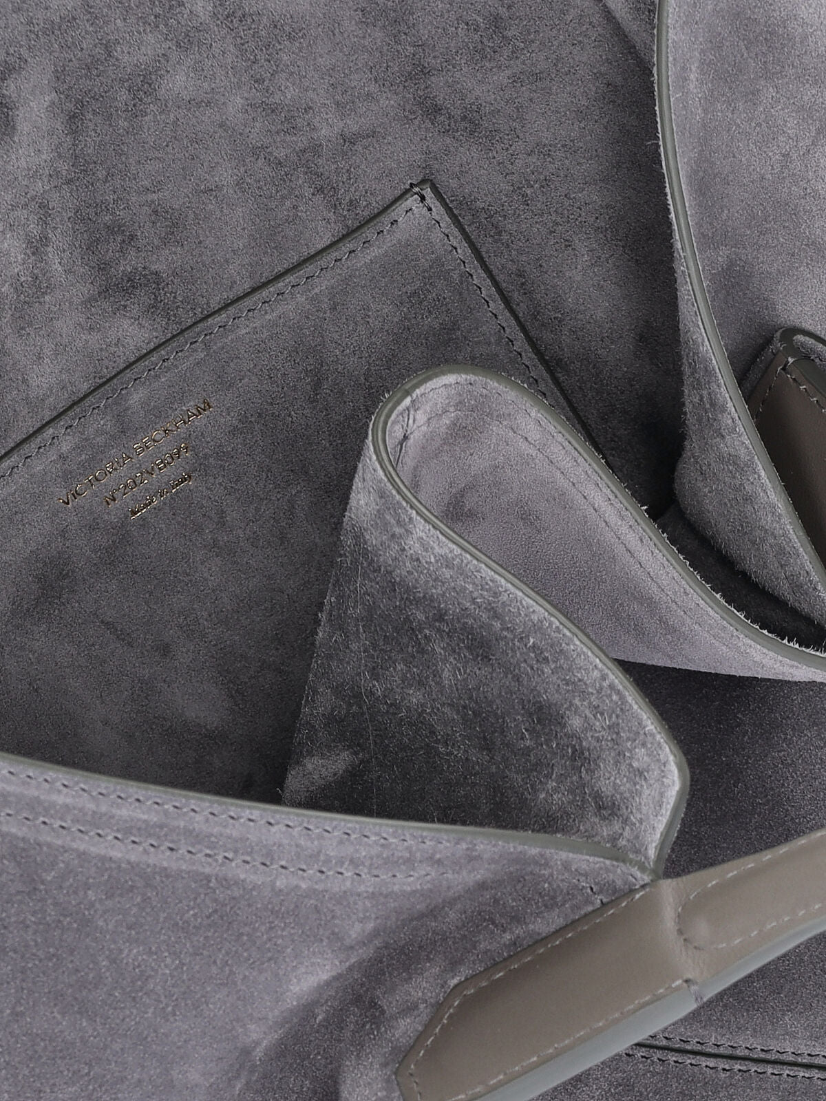 Structured Grey Bag with Minimalist Design