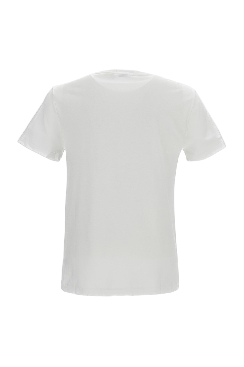 White Printed Cotton T-Shirt