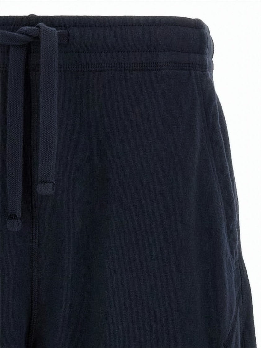 Relaxed Fit Blue Cotton Shorts