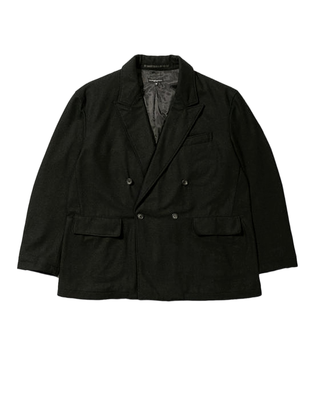 Double-Breasted Structured Jacket With Wide Lapels