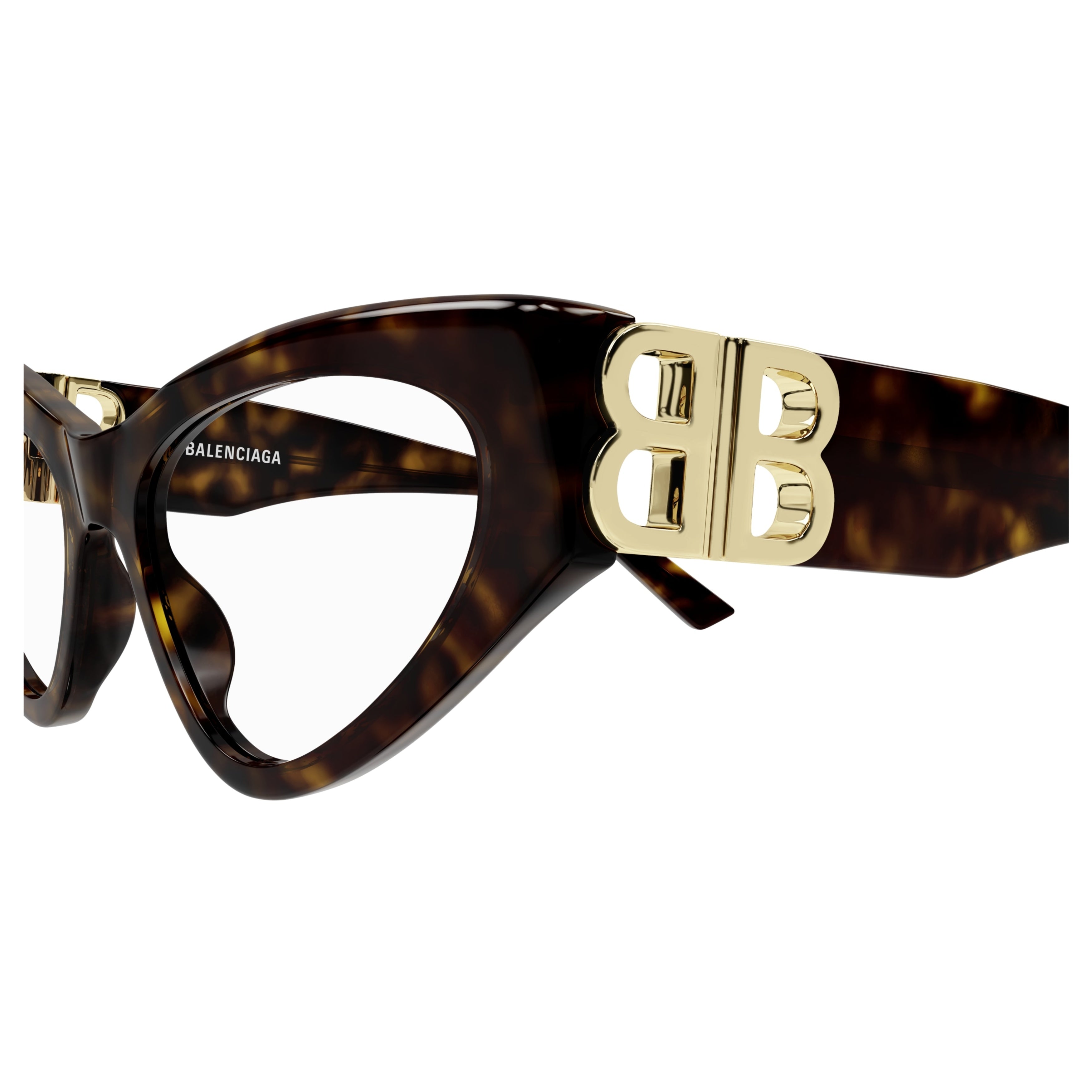 Bb0313o Bold Cat-Eye Sunglasses in Tortoiseshell