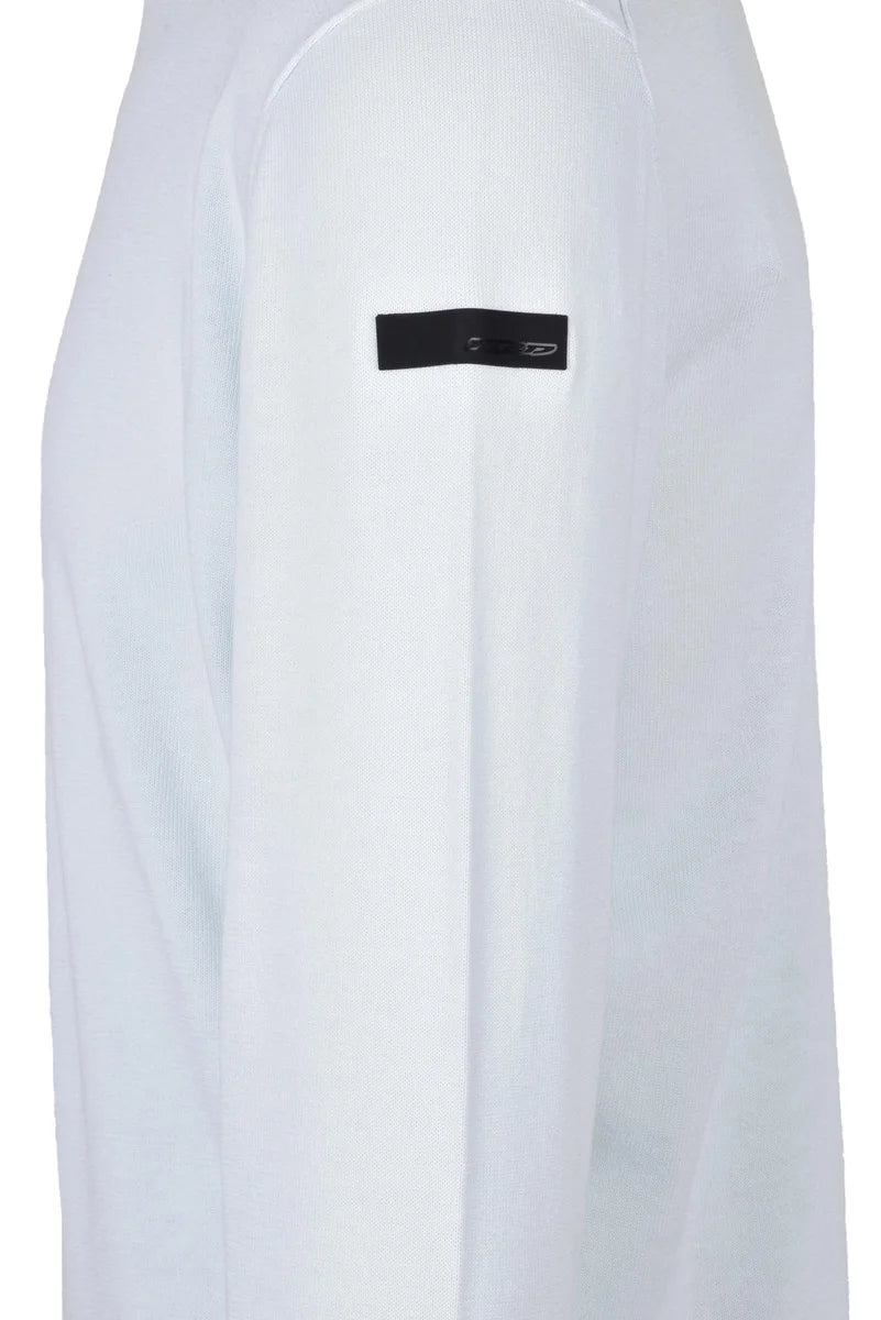 Crew Neck Sweater Cotton - Aquamarine