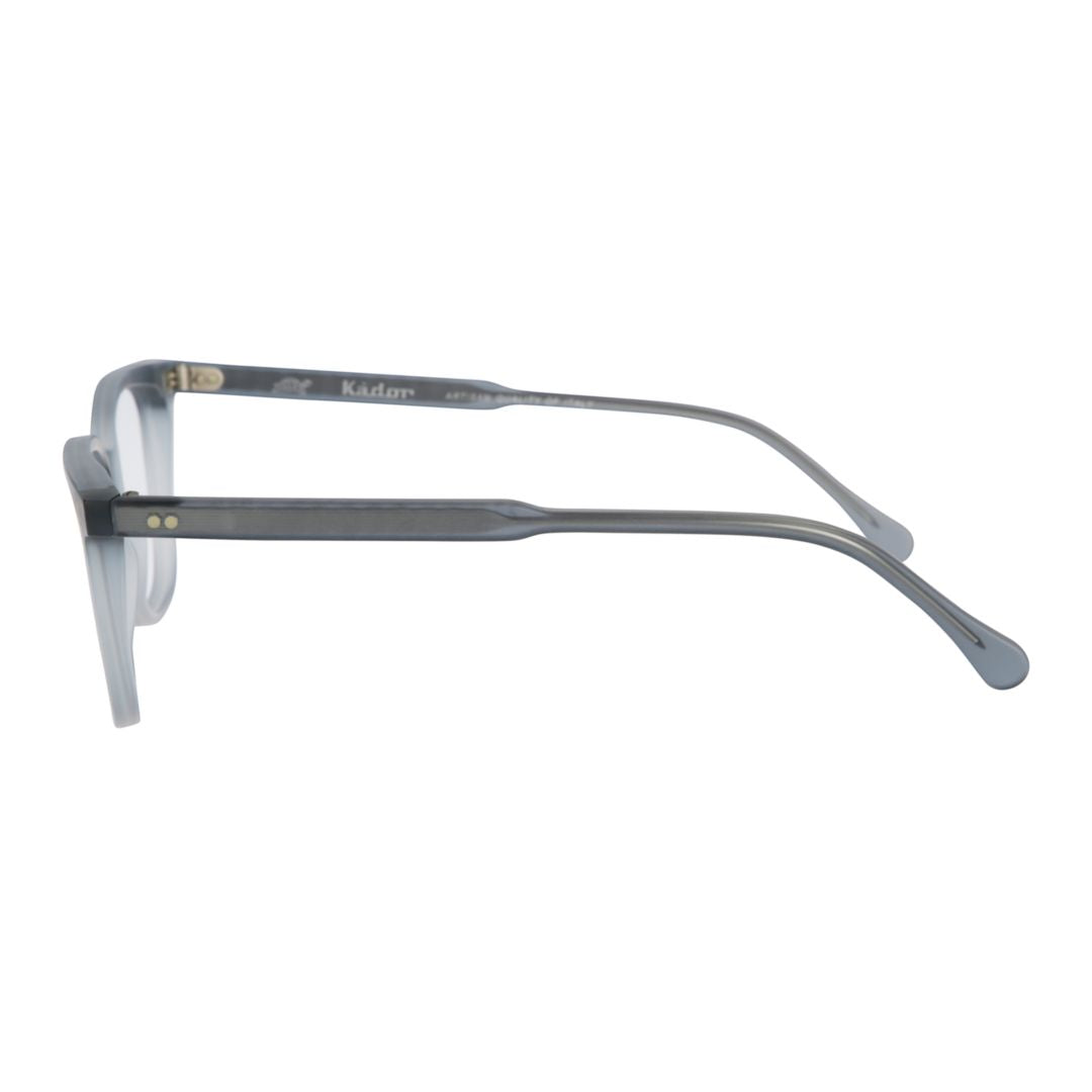 Lait Rectangular Gradient Frame Sunglasses with Metallic Rivet Details