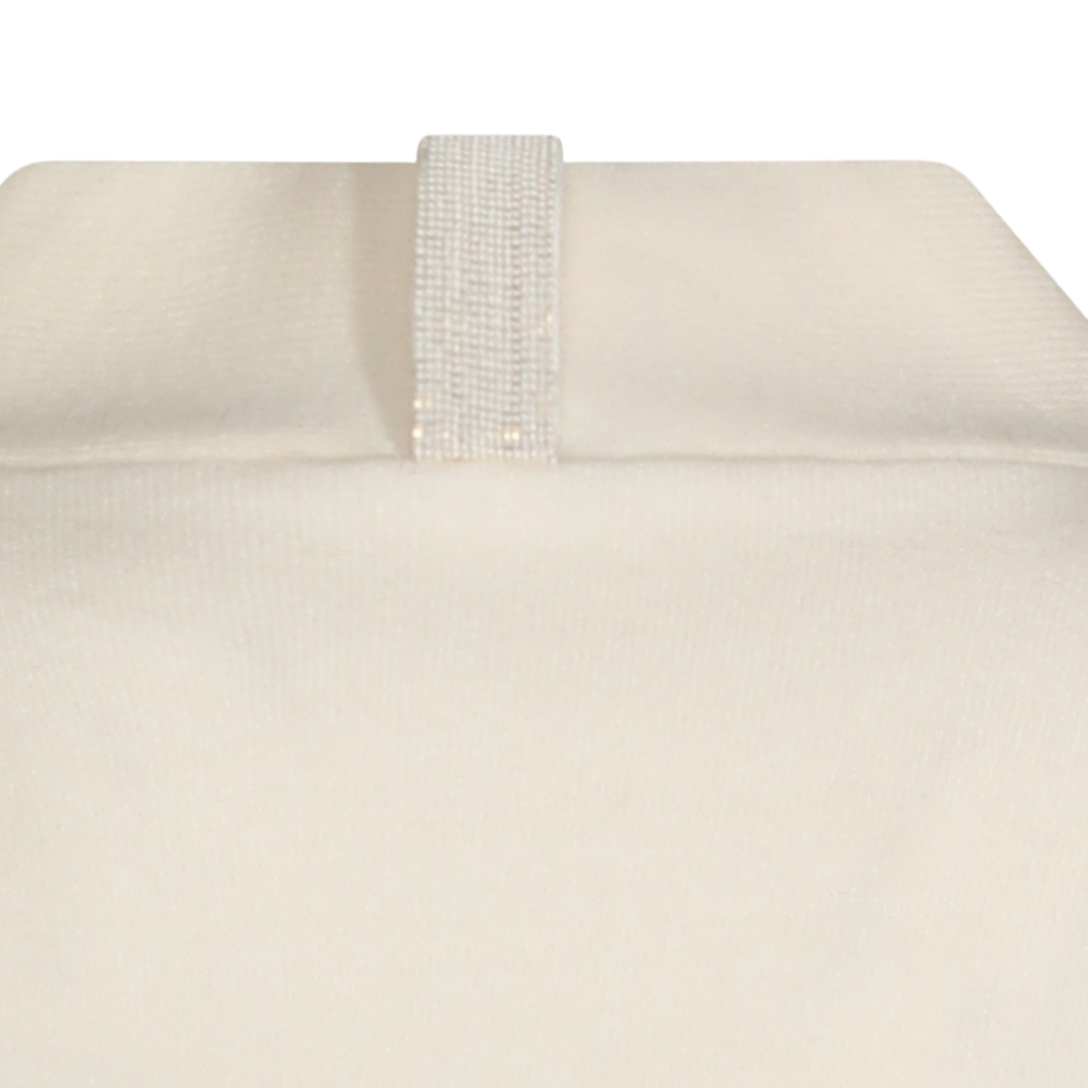 Creamy Fabric Sweater with Unique Front Closure
