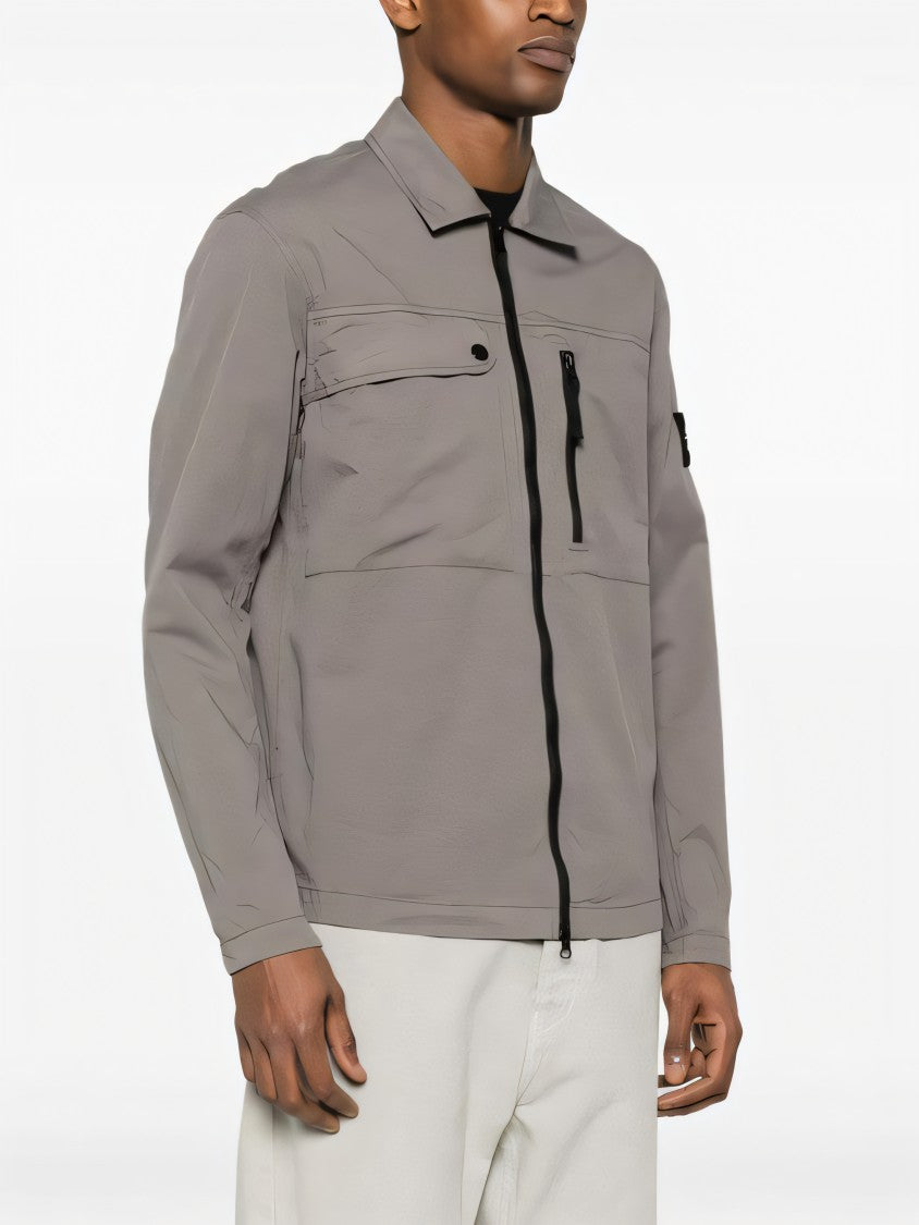 Contemporary Casual Jacket with Textured Finish