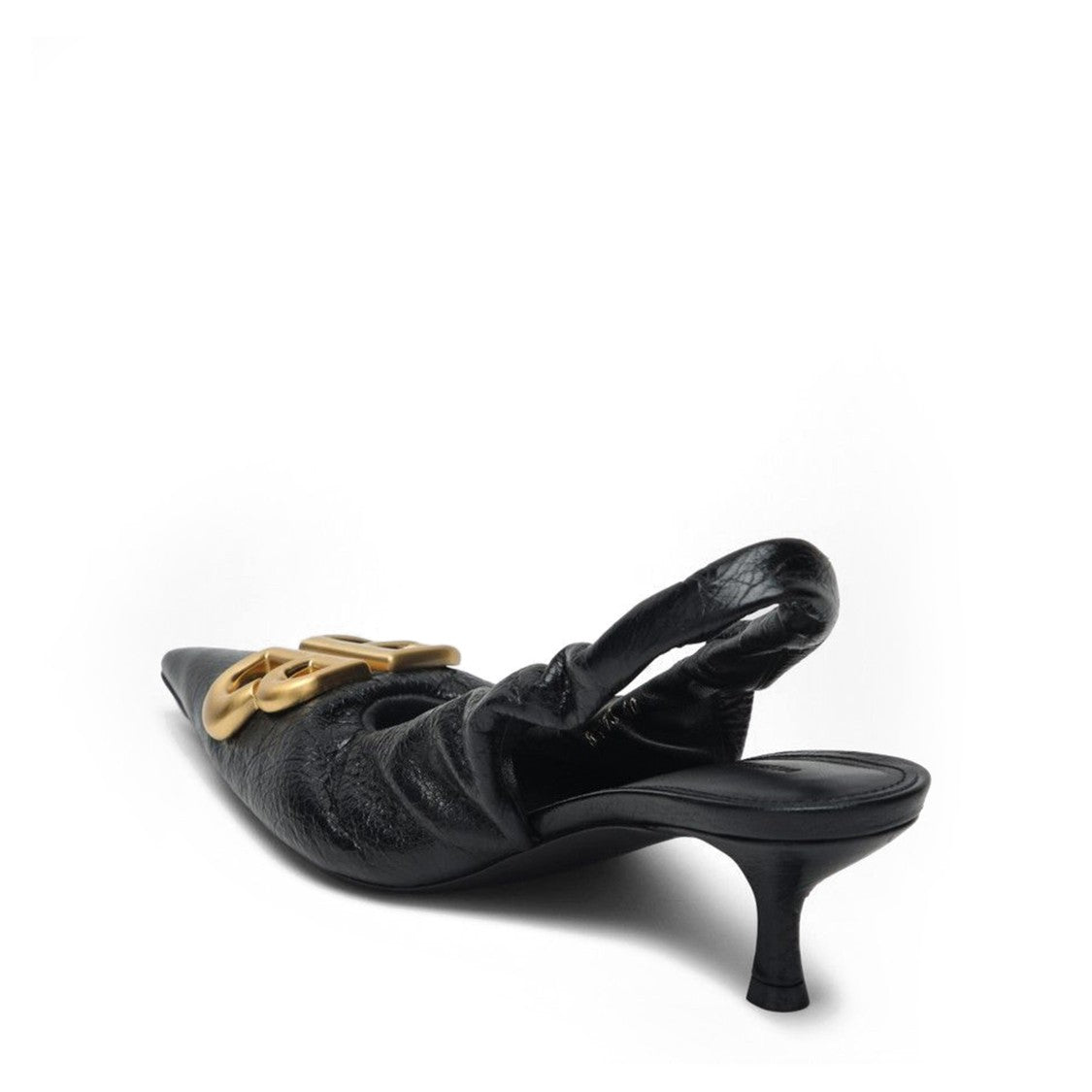Monaco Slingback Bb With Pointed Toe And Gold Accent