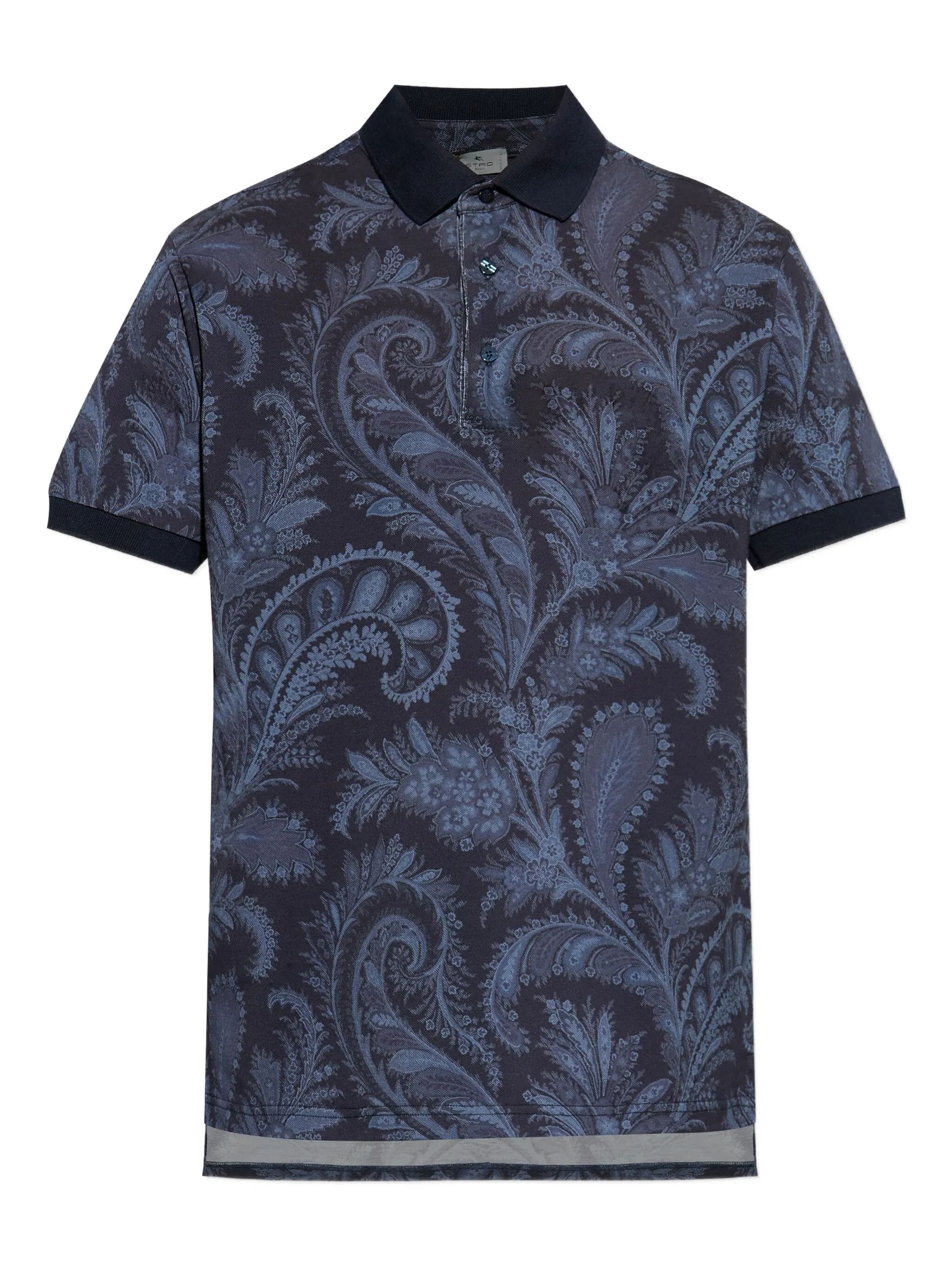 Roma Intricate Paisley Patterned Polo Shirt