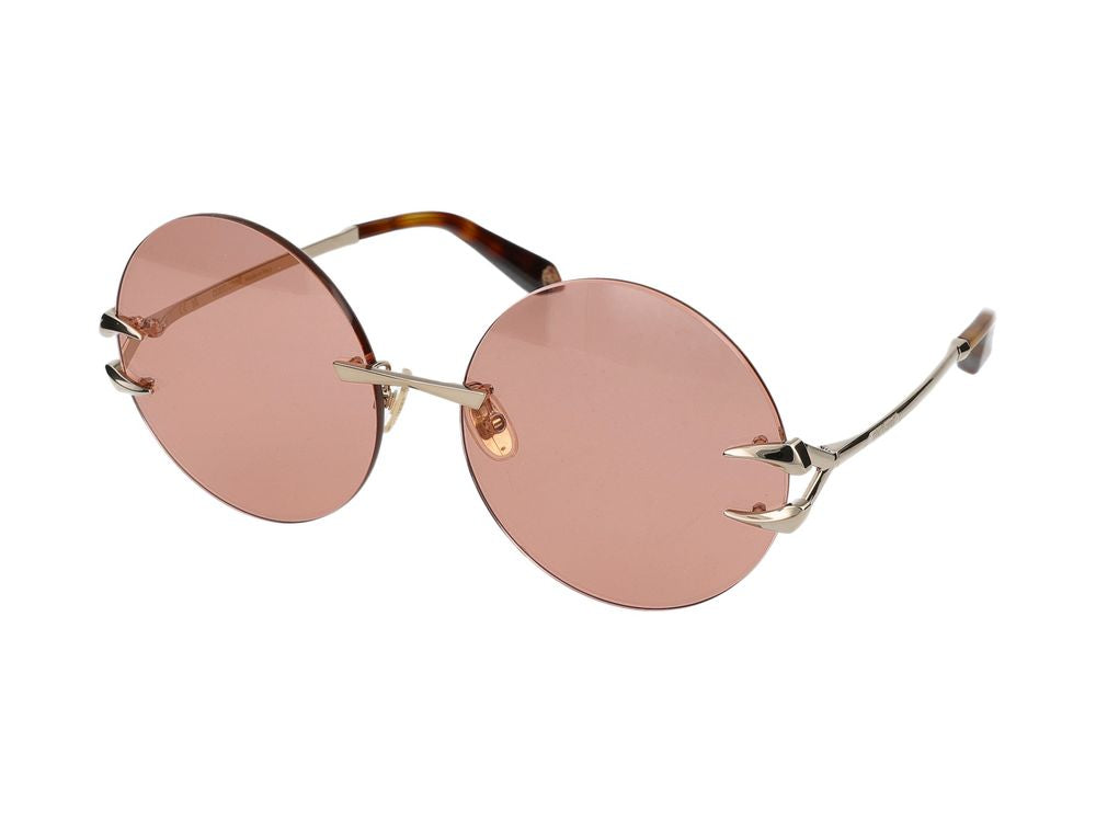Sunglasses Roberto Cavalli SRC006 594F Oro Chiaro Lucido 63/17/140