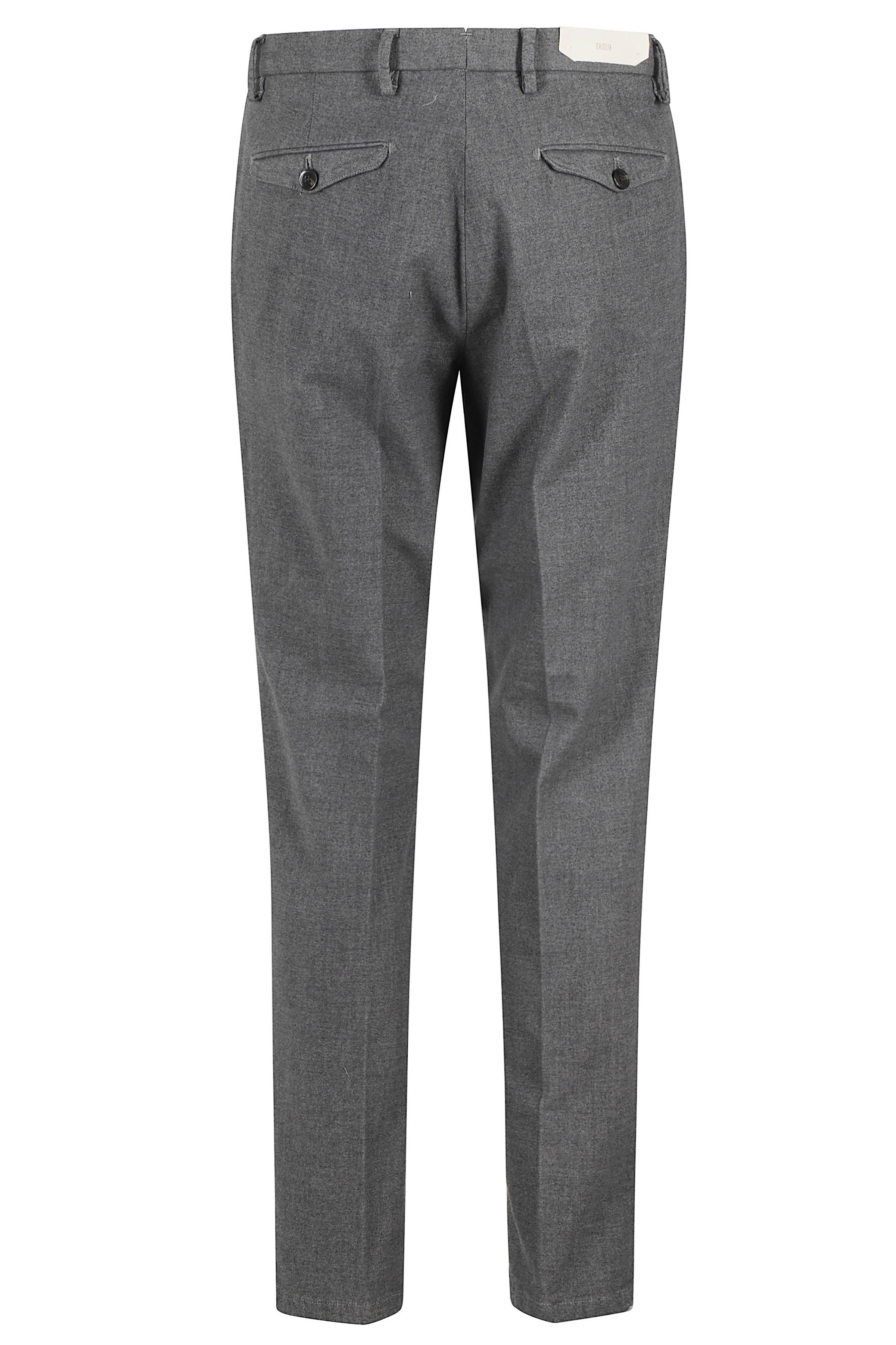2 Pinces Wool Effect Pocket Pants