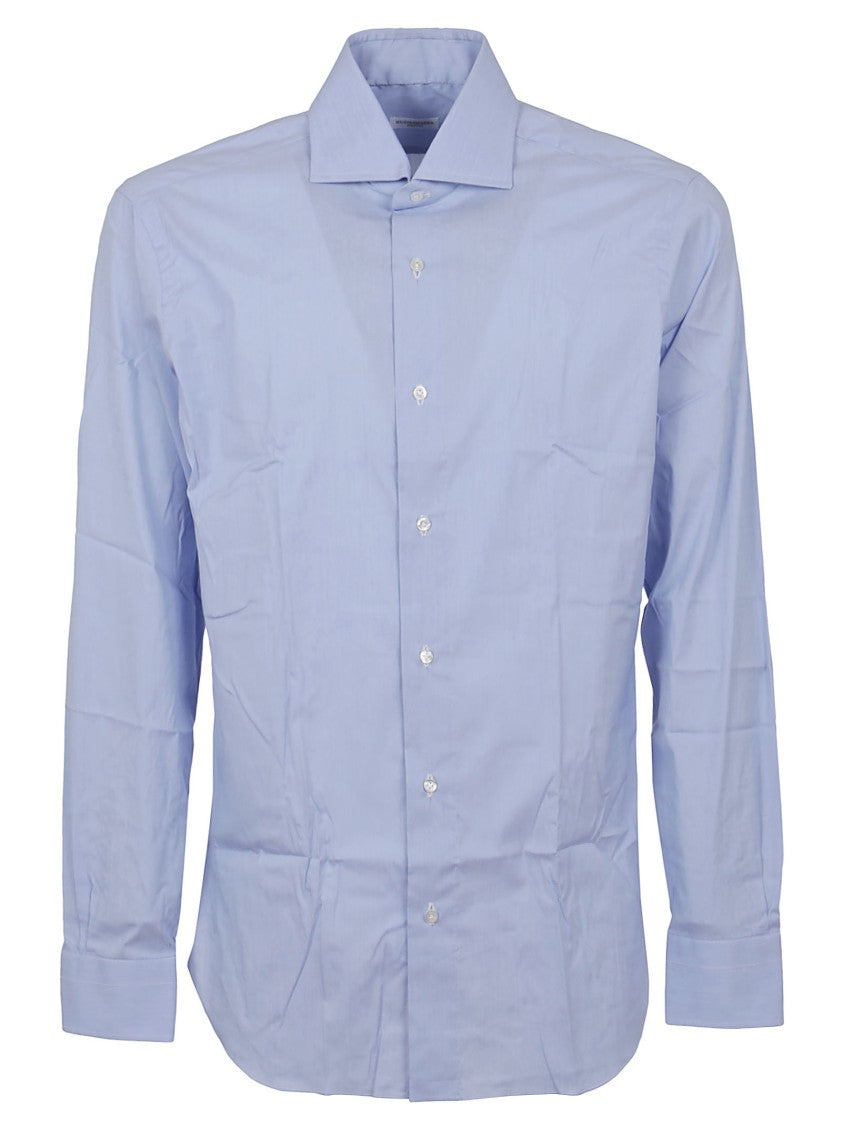 Long-Sleeve Button-Down Shirt With Pointed Collar