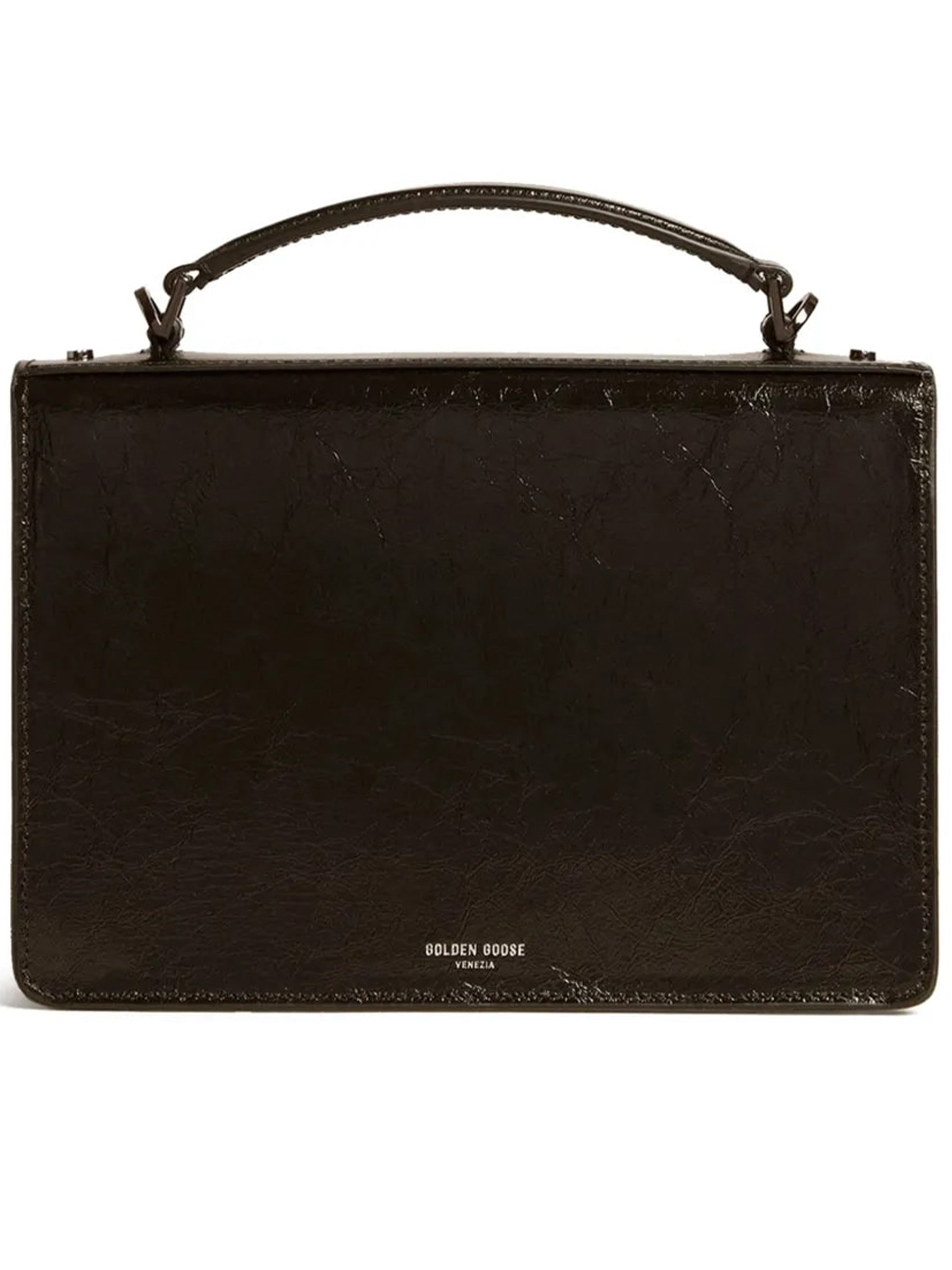 Venezia Bag Glossy Black Calf Handbag