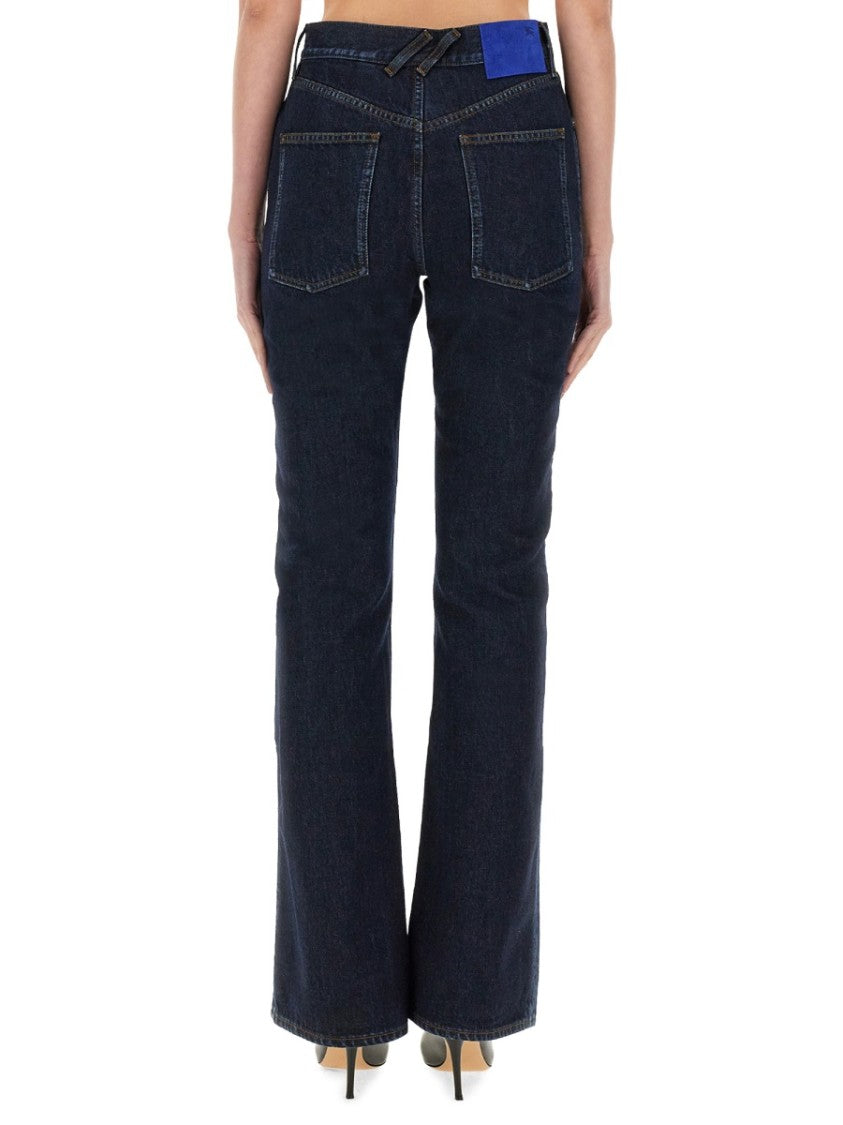 High-Waisted Straight Jeans