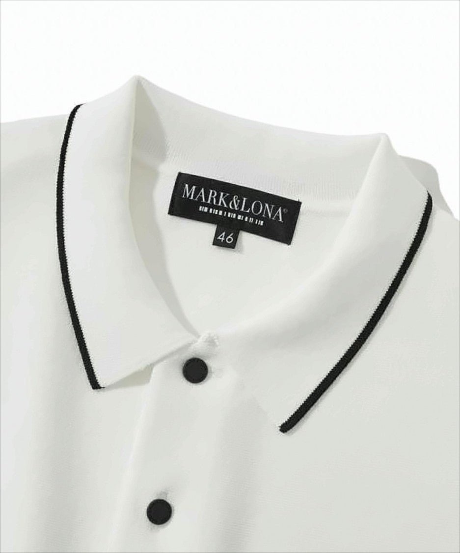 Short-Sleeved Polo Shirt with Logo Patch
