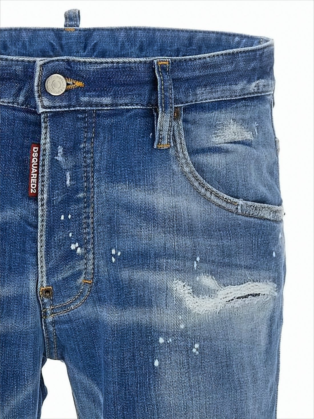 Medium Blue Wash Slim Fit Denim Pants