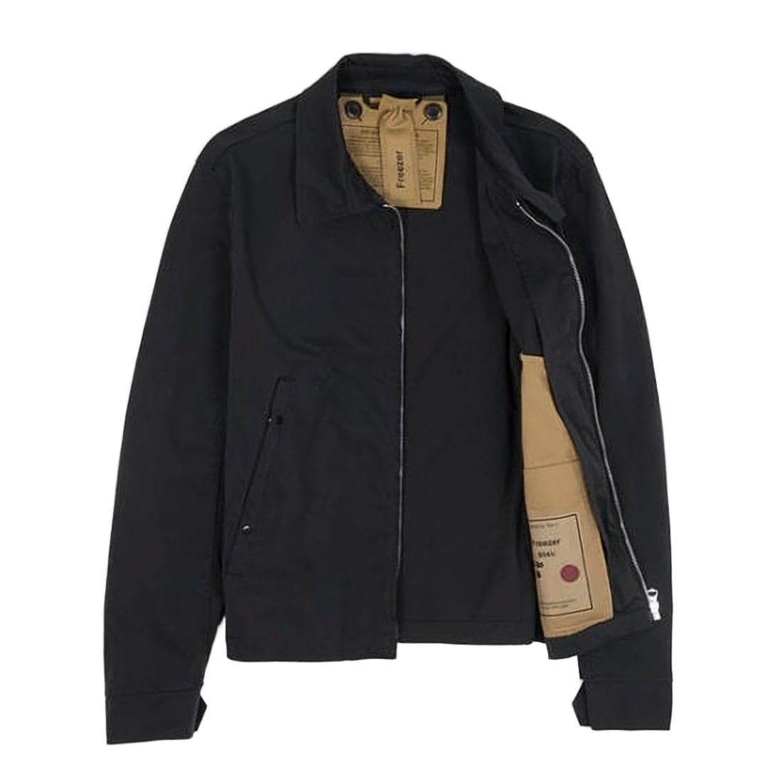 Black Jacket with Front Zipper