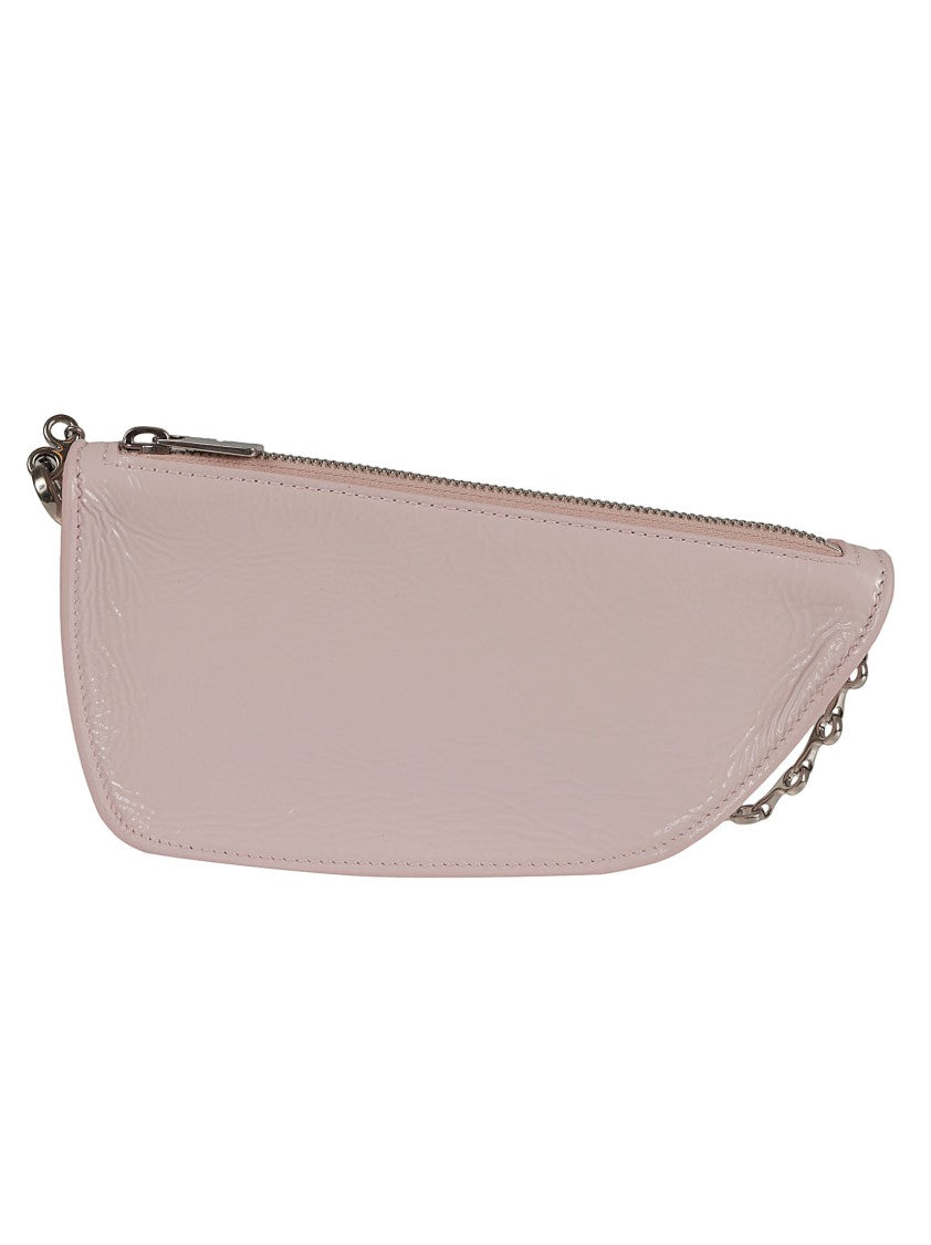 Curved Shape Bag With Chain Strap
