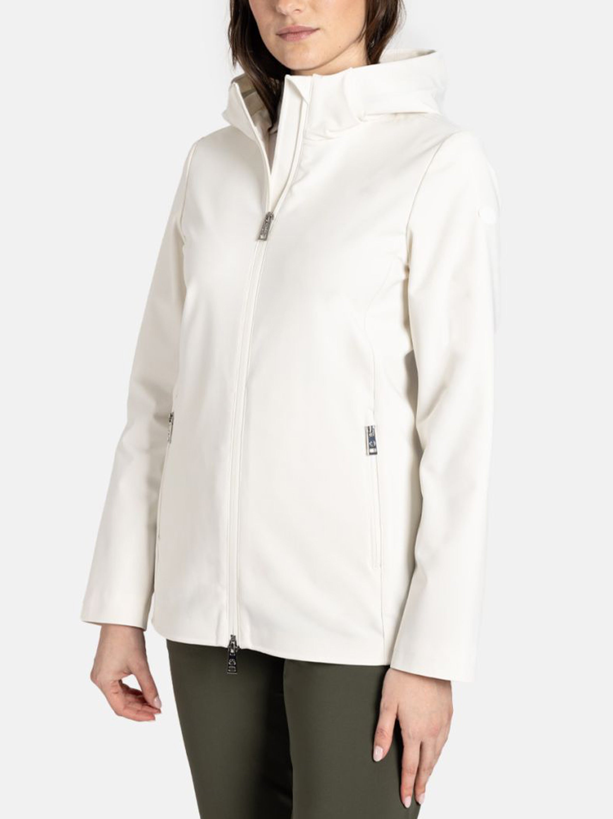 Suki Tech Minimalist White Jacket