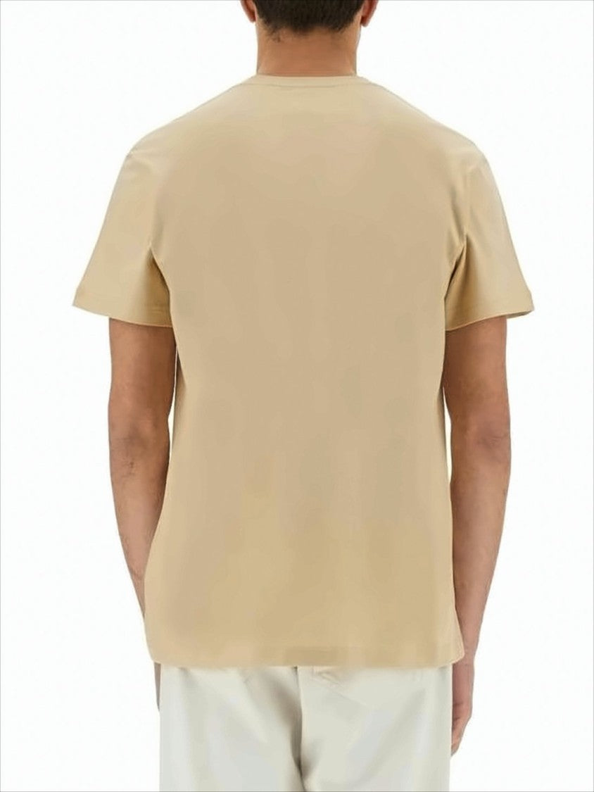 Short-Sleeved Crew Neck T-Shirt with Graphic Floral Print
