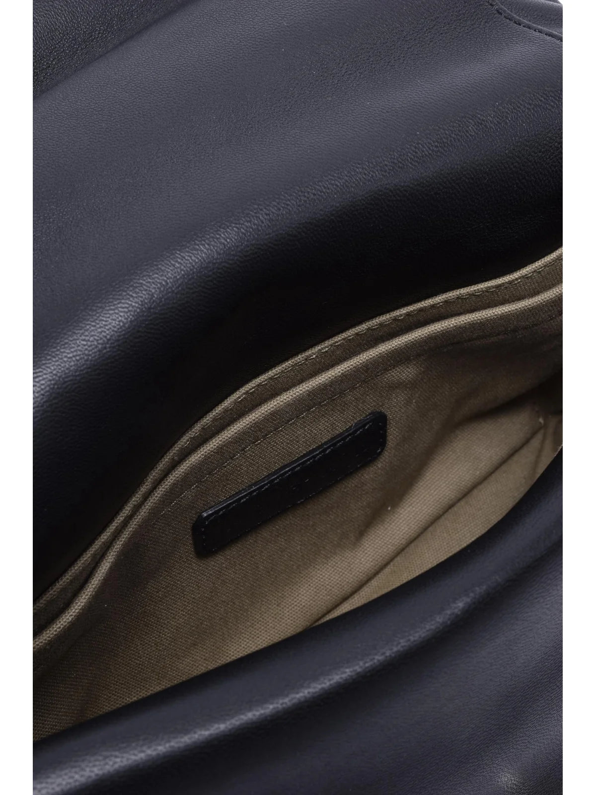 Leather Shoulder Bag - Black