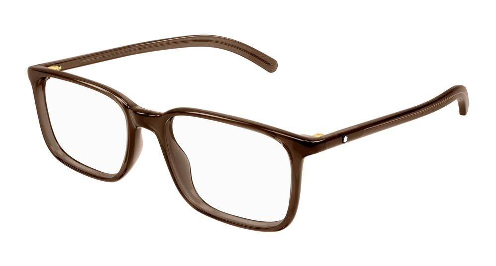Eyeglasses Montblanc MB0328O 004 brown brown transparent 54/17/145