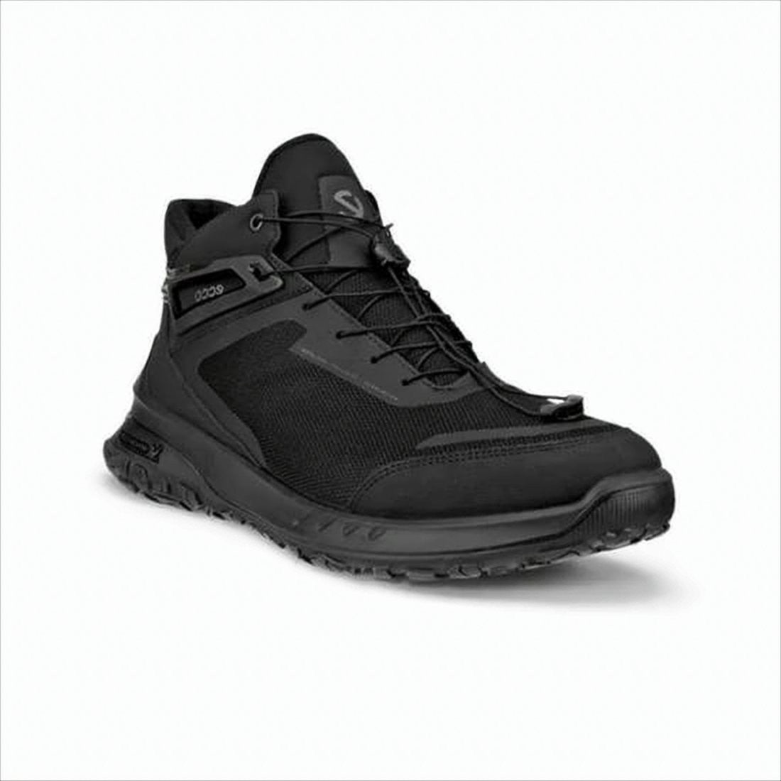 High-Top Sneakers with Textured Mesh and Rugged Sole
