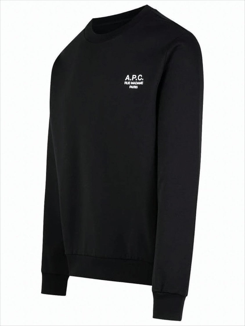 Black Long-Sleeve Crew Neck Sweatshirt