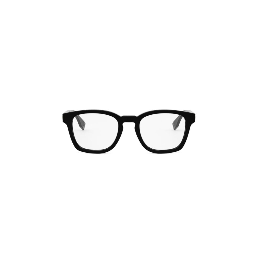 Fe50097i Bold Rectangular Acetate Frame Eyeglasses