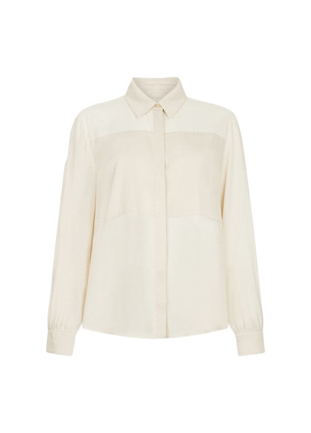 Beige Crêpe de Chine Blouse