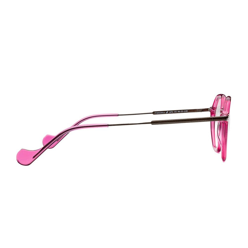 Jelly Geometric Transparent Pink Acetate Eyewear