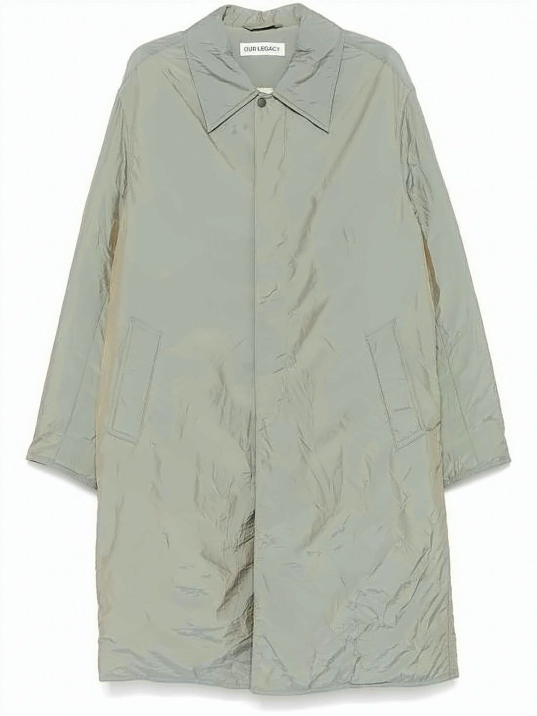 Long Lightweight Coat with Classic Collar