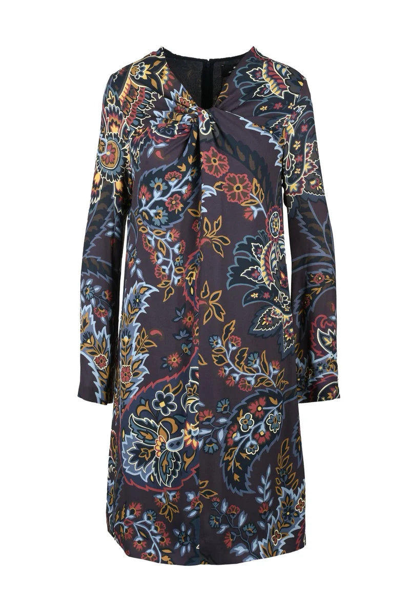 Longuette Dress Viscose Stretch - Multicolor