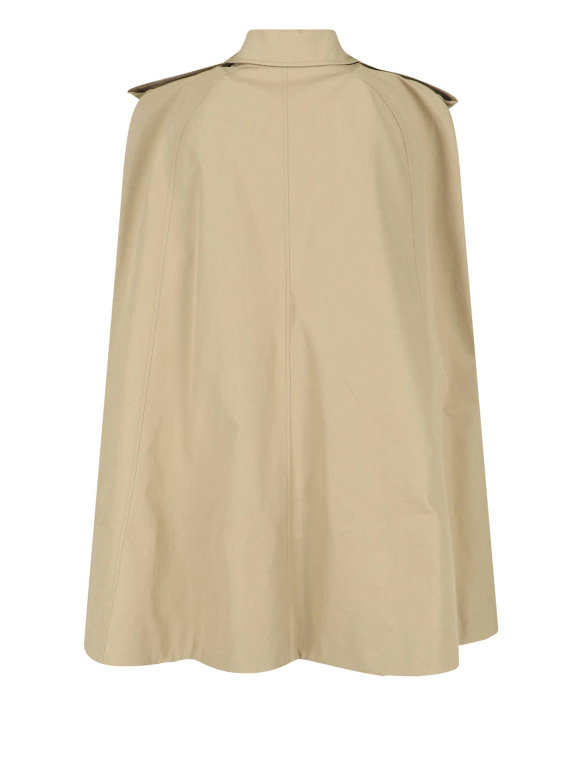Beige Jacket with Structured Silhouette and Appeal