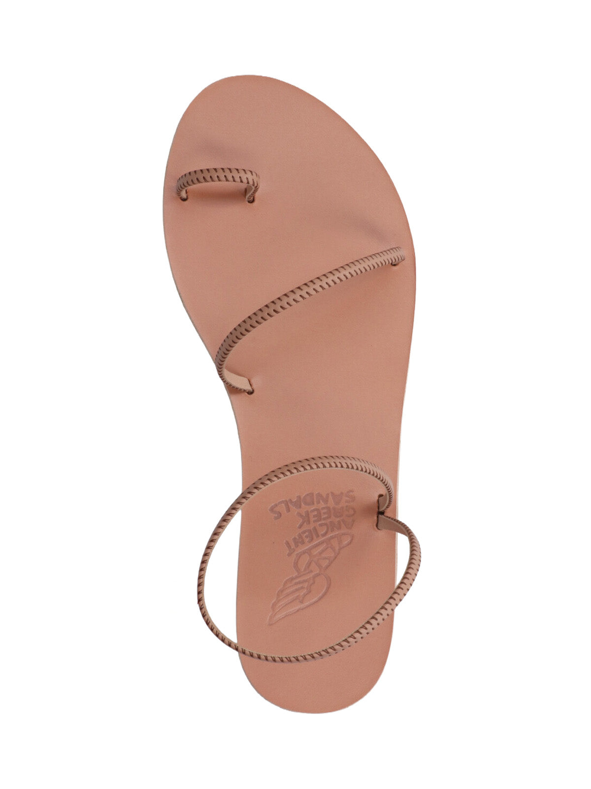 Brown Eleftheria Braided Strap Leather Sandals