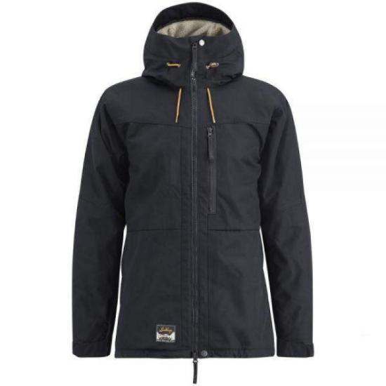 Hooded Minimalist Jacket With Zipper Closure And Patch Detail