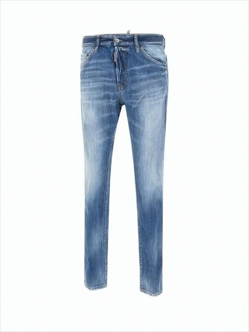 Slim-Fit Distressed Denim Jeans