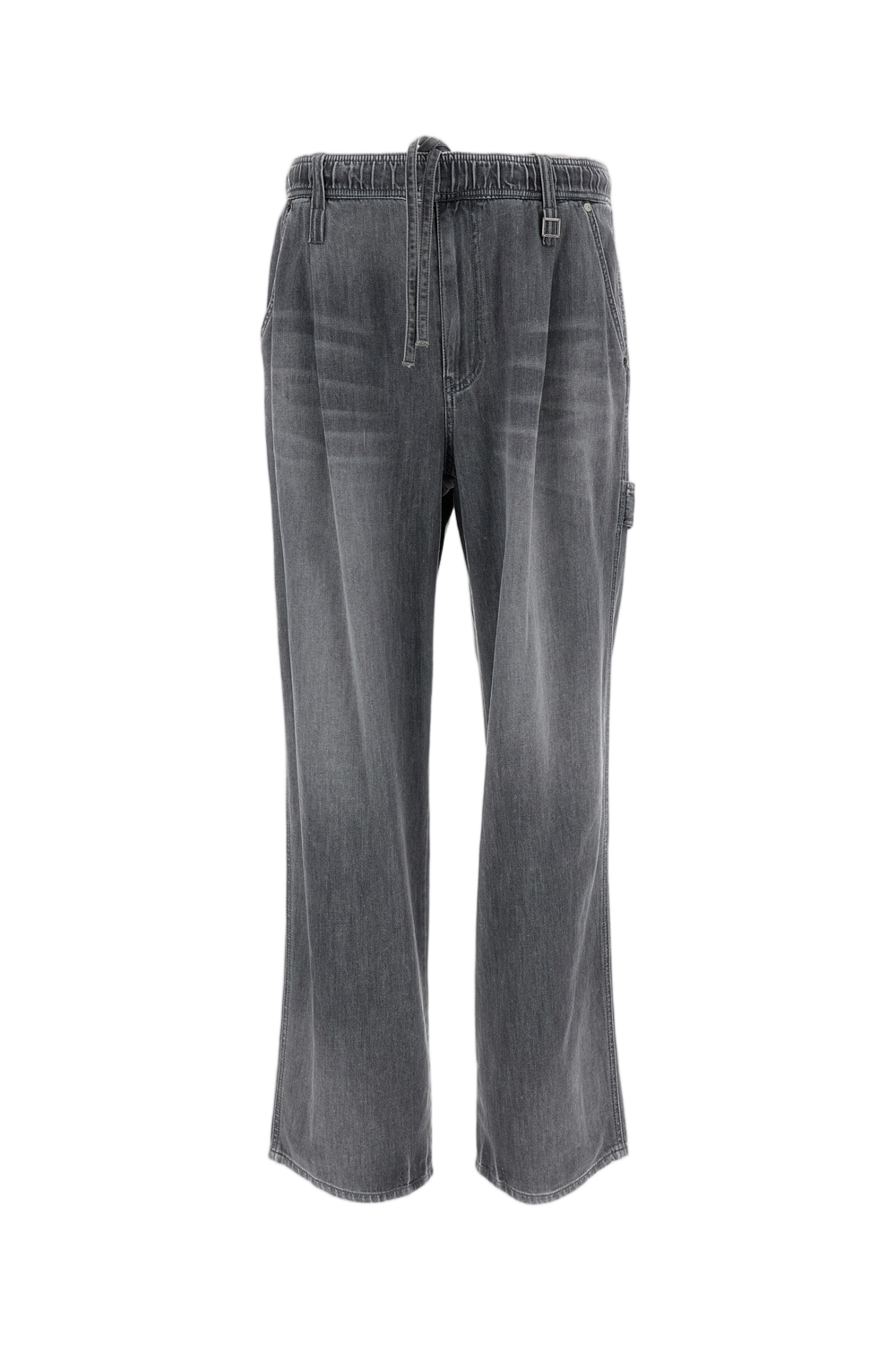Utility Denim Trousers with Adjustable Drawstring
