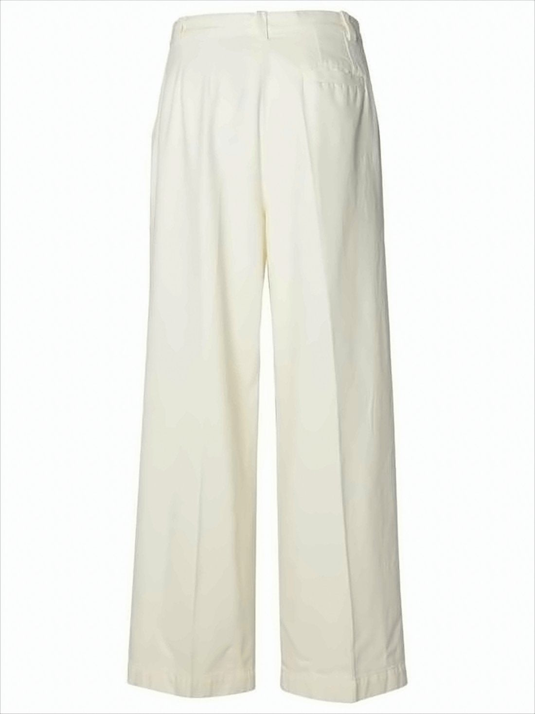 Straight-Leg Pants with High Waist